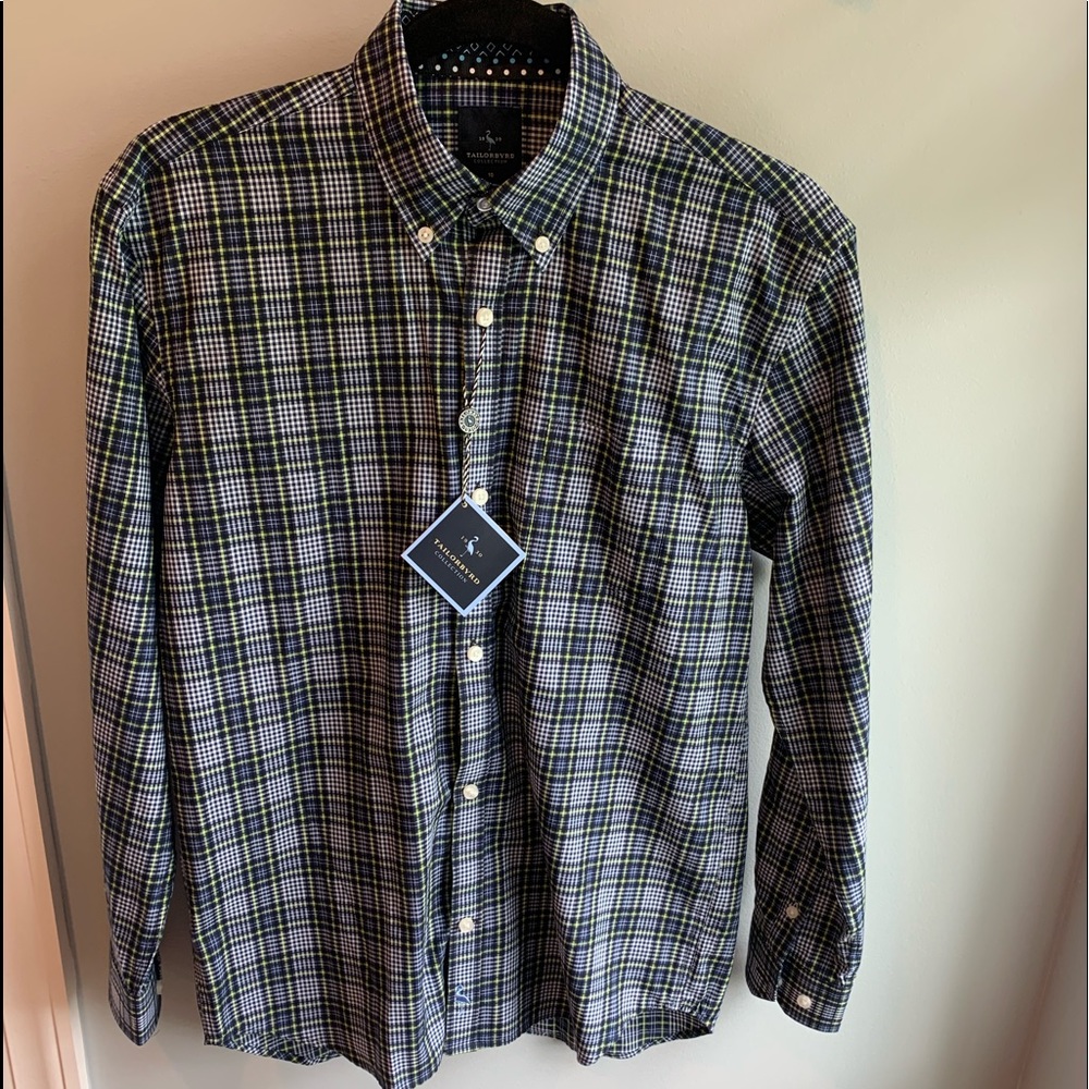 Boys Plaid Dress Shirt